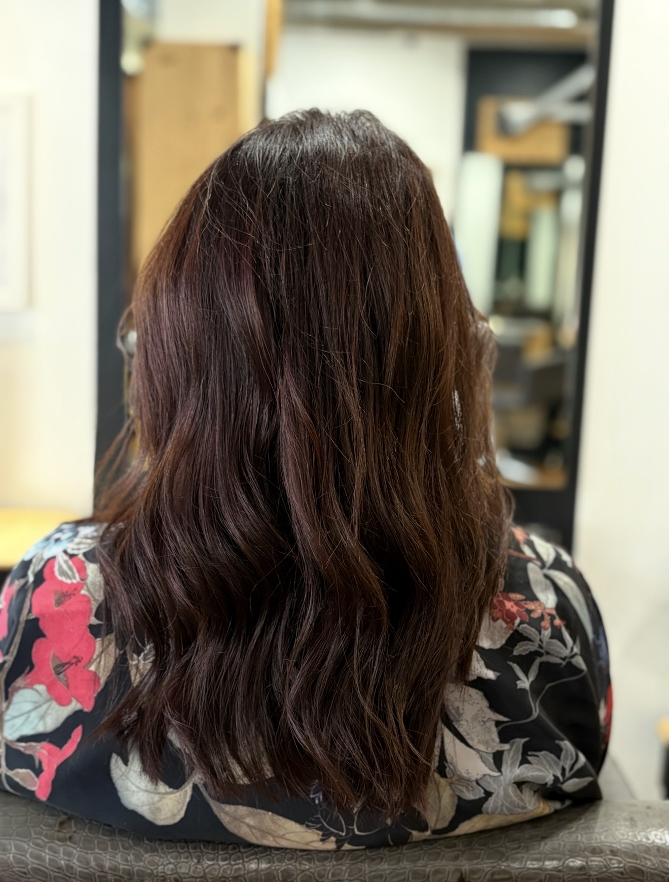 Balayage naturel brunette